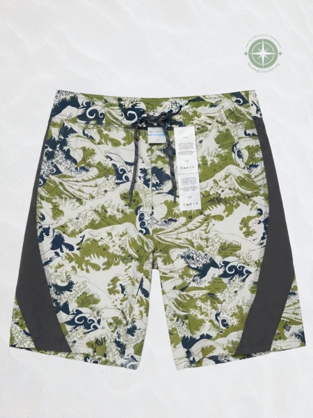 The JOLLYOLLIE Columbia Sportswear Wave Design Board Shorts
